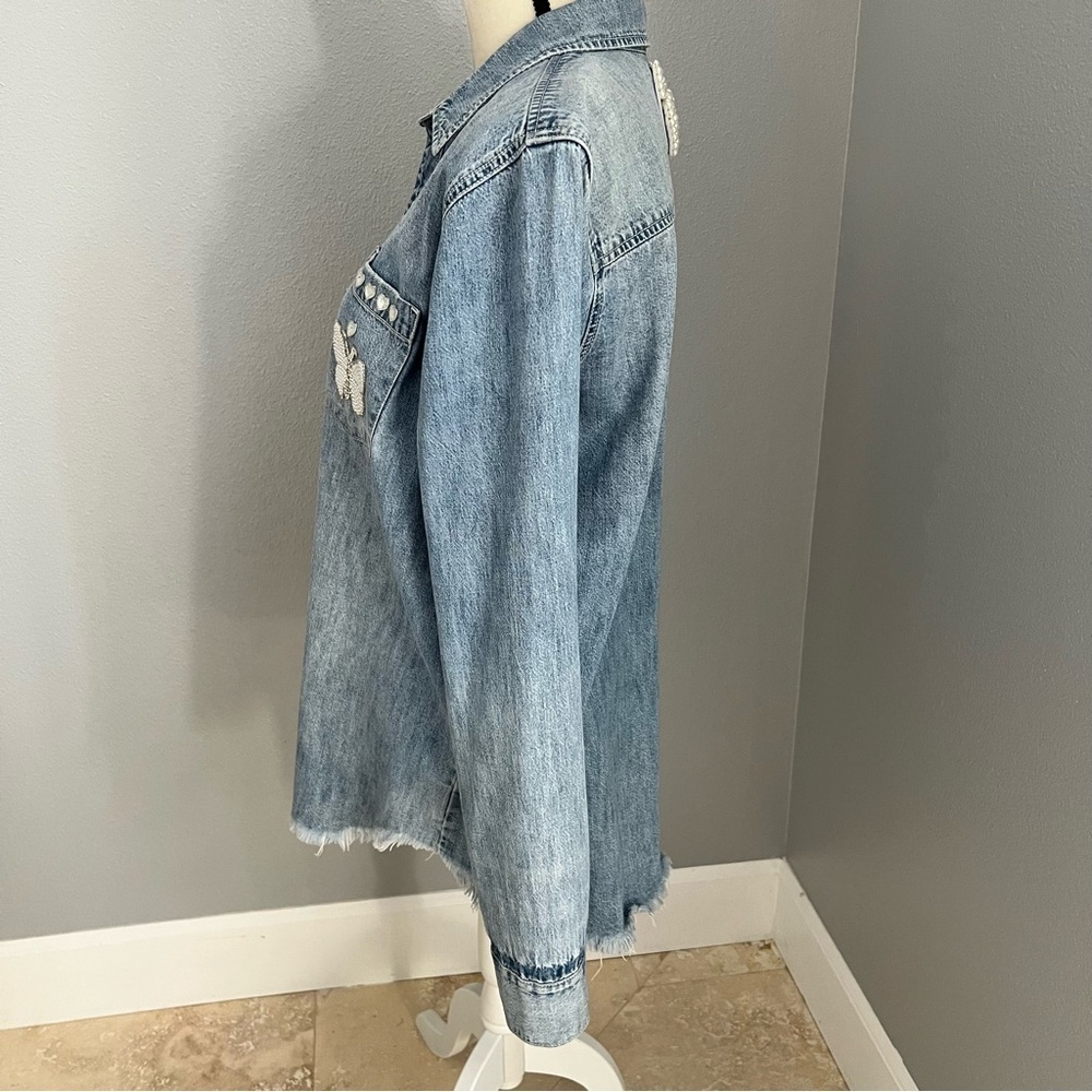 Lucky Brand Blue Denim Shirt - Picture 6 of 16